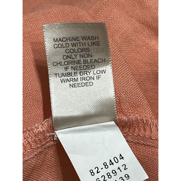 J. Jill Fit N Flare Dress Peach 100% Linen M Relaxed Lined Comfy Beach Church - Picture 11 of 11